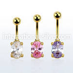 mdgz526 belly rings anodized surgical steel 316l belly button