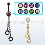 mdk652 belly rings anodized surgical steel 316l belly button