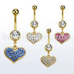 mdk705 belly rings anodized surgical steel 316l belly button