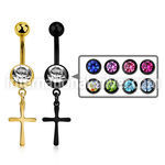 mdk757 belly rings anodized surgical steel 316l belly button