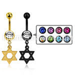 mdk758 belly rings anodized surgical steel 316l belly button