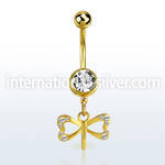 mdk761 anodized surgical steel belly bananas belly piercing
