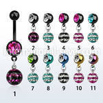mdkfr8d belly rings anodized surgical steel 316l belly button