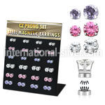 mg112 fake illusion body jewelry stainless steel ear lobe