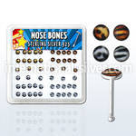 nblgx6 nose bone silver 925 nose