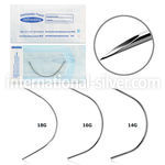 neec eo gas sterilized curved steel needles for single use 1piece