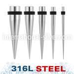 nlspgx tapers surgical steel 316l ear lobe