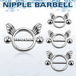 np3 straight barbells surgical steel 316l nipple
