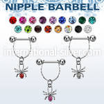 npdl14 straight barbells surgical steel 316l nipple