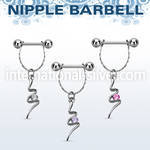 npdl20 straight barbells surgical steel 316l nipple