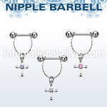 npdl21 straight barbells surgical steel 316l nipple