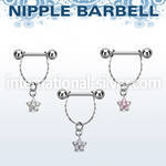 npdl22 straight barbells surgical steel 316l nipple