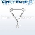 npdl52 surgical steel barbells nipple piercing