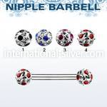 npfr5a straight barbells surgical steel 316l nipple
