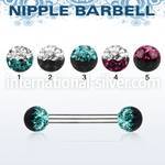 npfr5e straight barbells surgical steel 316l nipple