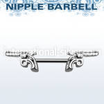 npsh10 straight barbells surgical steel 316l nipple