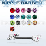 npsh19 straight barbells surgical steel 316l nipple
