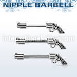 npsh23 straight barbells surgical steel 316l nipple