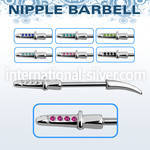 npsh6 straight barbells surgical steel 316l nipple