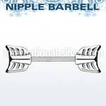 npsh7 straight barbells surgical steel 316l nipple