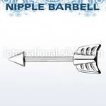 npsh8 straight barbells surgical steel 316l nipple