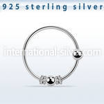 nr11 nose hoop silver 925 nose