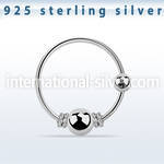 nr17 nose hoop silver 925 nose