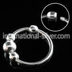 nr28 nose hoop silver 925 nose