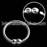 nr33 nose hoop silver 925 nose