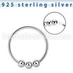 nr36 925 silver nose hoops nose piercing