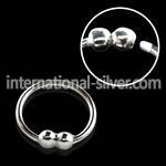 nrs33 nose hoop silver 925 nose