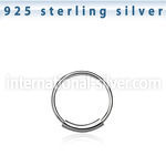 ns01 nose hoop silver 925 nose