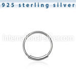 ns02 nose hoop silver 925 nose