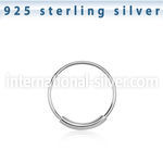ns03 nose hoop silver 925 nose