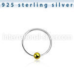 ns06gb nose hoop silver 925 nose