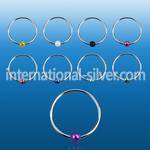 ns06kb nose hoop silver 925 