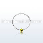 ns07gb nose hoop silver 925 nose
