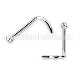 nsb22 surgical steel nose screw 2mm ball top