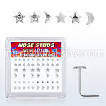 nsbxm8c 925 silver nose screws and nose studs nose piercing