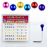 nsmtbx l shape nose studs silver 925 nose