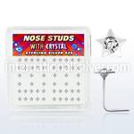 nssarbxc l shape nose studs silver 925 nose