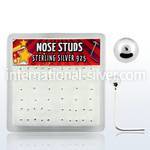 nssv2bx l shape nose studs silver 925 nose