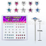 nymhsm bend it to fit nose studs silver 925 nose