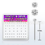 nypbmc 925 silver bend it yourself nose studs nose piercing