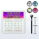 nyrbbxm bend it to fit nose studs silver 925 nose