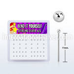 nysvbx bend it to fit nose studs silver 925 nose