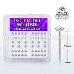 nytrc bend it to fit nose studs silver 925 nose