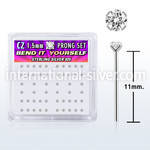 nyzbc bend it to fit nose studs silver 925 nose