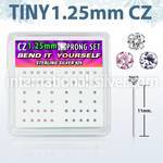 nyzbm12 bend it to fit nose studs silver 925 nose