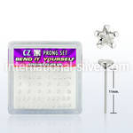 nyzbsc bend it to fit nose studs silver 925 nose